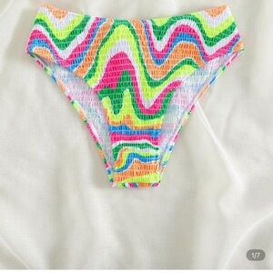 💰 5/$20!! NWOT SHEIN neon yellow, pink, green Bikini Bottom L women